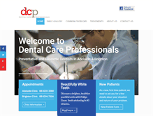 Tablet Screenshot of dentalcareprofessionals.com.au